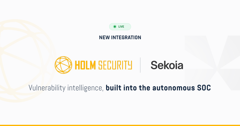 Holm Security and Sekoia integrate to close the SOC visibility gap