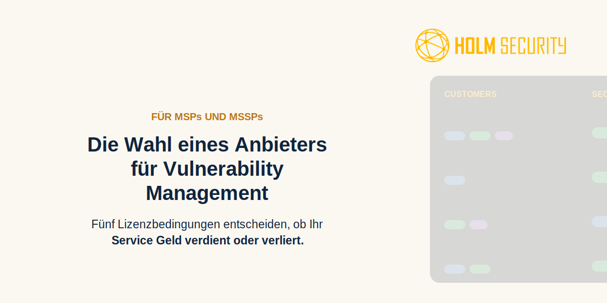 MSP Schwachstellen-Scanner: Wie die Lizenzierung Ihre Marge bestimmt