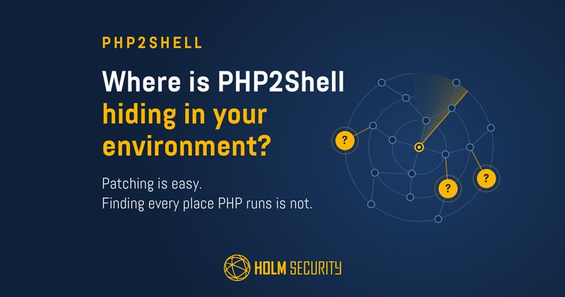 PHP2Shell is not a patching problem. It's an inventory problem.