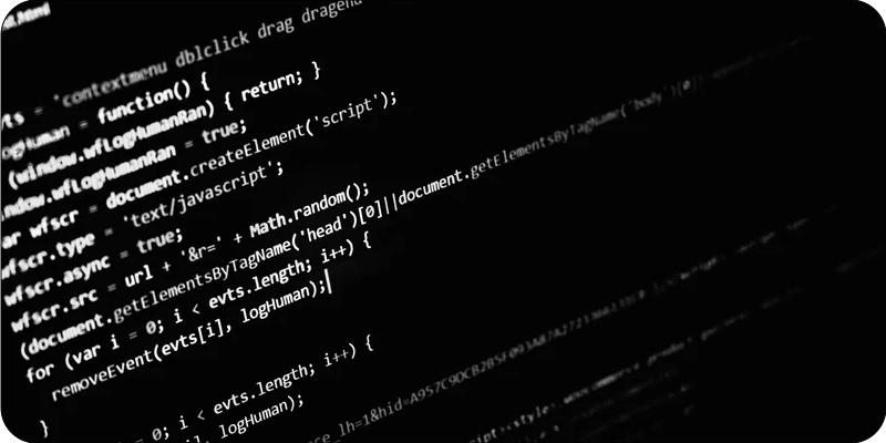 computer code on a black and white computer screen