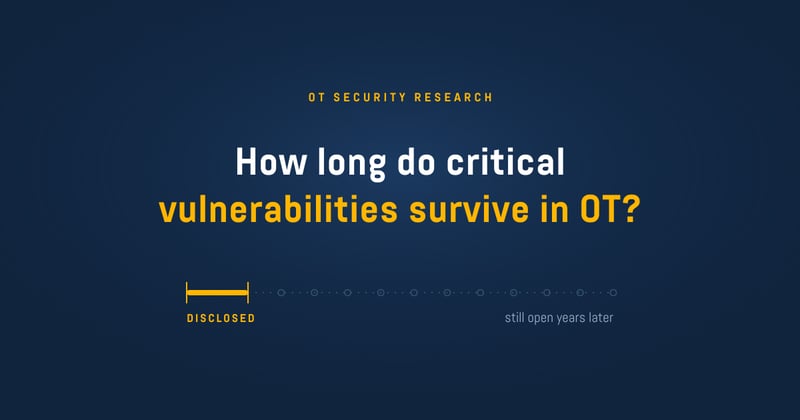 Three years and counting: How long critical vulnerabilities survive in industrial systems