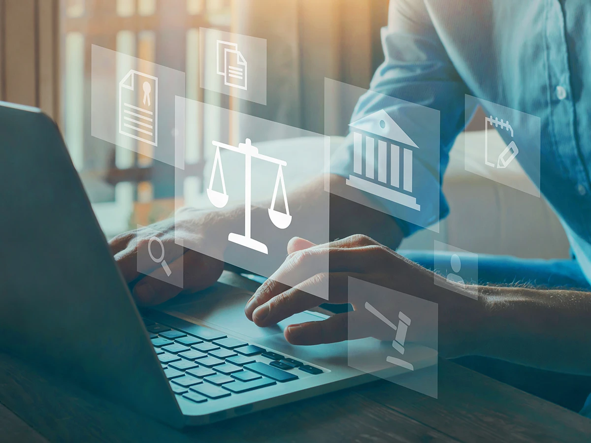 compliance advice online person working